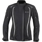 Germot Textiljacke MotoQueen Damen, schwarz/weiß - Größe 52D