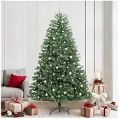 vidaXL Künstlicher klappbarer Weihnachtsbaum Grün 240 cm