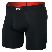 Saxx - Multi-Sport Mesh Boxer Brief Fly - Kunstfaserunterwäsche Gr XL schwarz