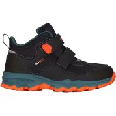 TROLLKIDS 1100000002199 "KIDS KJERAG HIKER", Jungen, Gr. 30, orange (schwarz, stormy blau, flame orange), Synthetik, Textil, Schuhe 1100000002199, wasserdicht
