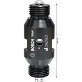 Bosch Adapter für Diamantbohrkronen, Maschinenseite G1/2 Zoll, Kronenseite G1/2 Zoll