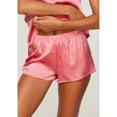 LASCANA Panty "Shorty, Alana", Damen, Gr. 34, pink, Obermaterial: 94% Seide, 6% Elasthan, weit, Unterhosen Panty, mit Seide, Dessous