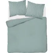 Detexpol Satin-Bettwäsche 160x200 Glatt gestreift Premium Mint