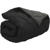 vidaXL Winterbettdecke 200 x 240 cm 450 g/m² Schwarz und Anthrazit