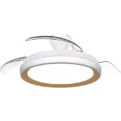 Philips LED-Deckenventilator Bliss, gold/weiß, DC, leise