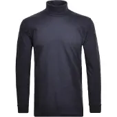 Ragman Rollkragenshirt , Herren, Gr. S, blau (marine), Jersey, Baumwolle, regular fit, ohne Ausschnitt, Shirts Rollkragenshirt