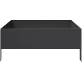 vidaXL Hochbeet Schwarz 100x100x41 cm Stahl