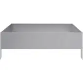 vidaXL Hochbeet 100x100x33,5 cm Verzinkter Stahl