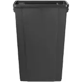 Jantex Slim Mülleimer Schwarz 80Ltr