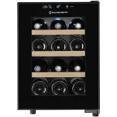 Climadiff CUVEE12, Hybrider Weinkühler, Freistehend, 12 Flasche(n), 60 W, E, Schwarz