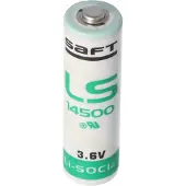 Saft LS 14500, Einwegbatterie, AA, 3,6 V, 1 Stück(e), 2600 mAh, Grün, Weiß