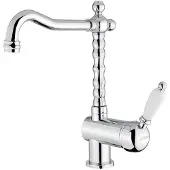 Hak KIRKÉ WHITE Küchenarmatur, weisser Hebel, Chrom