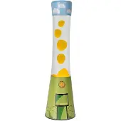Lobbes Lava Lampe Gamer Gelb - Fisura Retro Gaming Stimmungslicht Schreibtisch