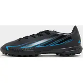 Adidas Fußballschuh PERFORMANCE "F50 HYPERFAST CLUB KIDS, ROLLRASEN", Kinder, Gr. 38,5, core schwarz, core schwarz, lucid ray blau, Synthetik, Schuhe Fußballschuh