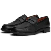 Tommy Hilfiger Slipper Lth Mix Dress Hilfiger Loafer FM0FM06087 Schwarz 44