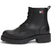 Tommy Hilfiger Schnürstiefeletten Tjw Cleated Lace Up Boots EN0EN03104 Schwarz 41