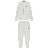 EA7 für Herren. 8NPV56_PJ4EZ Premium Shield Trainingsanzug weiß (M), Lässig, Sportlich, Polyester, Langarm