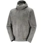 Salomon - Thernova Fleece Hood - Fleecepullover Gr M grau