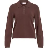 Vila Viril Gestrickter Poloshirt
