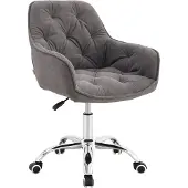 Homla FUSSY Sessel in Stoff drehbar grau 57x61x80-90 cm