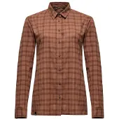 Salewa Fanes Flannel 5PL W Long Sleeve Shirt earth brown/chocolat (7679) 42