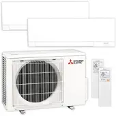 Mitsubishi Multisplit Klimaanlage Set | MSZ-AY | 2,0 kW + 2,0 kW