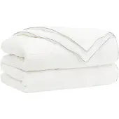 vidaXL Bettdecke TRIER 135x220cm 4 Jahreszeiten 140+220GSM Weiß