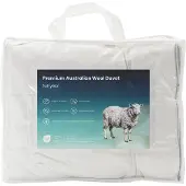 Syfax Bettdecke und Kissen Set 3 stk. 155x220 cm 4 Jahreszeiten Wolle