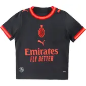 Puma ACM Third Jersey Replica Jr flat dark gray-glowing red (03) 116