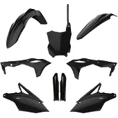 Polisport Mx Kawasaki Kx250f 17-20 90715 Plastikbausatz Schwarz Schwarz One Size