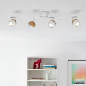 Lightbox LED Deckenstrahler mit warmweißem Licht - schwenkbare Köpfe - Metall