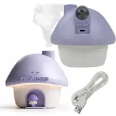 Eco-Light Luftbefeuchter, Nachttischlampe, LED-Projektor, RGB-Farblicht, farbiges Pilzdesign, violett