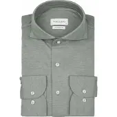 Profuomo Japanese Knitted Hemd Melange Grün