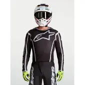 Alpinestars Fluid Apex V2 Herren MX Jersey schwarz, L