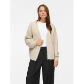 Vila Strickjacke "VILAMPE OPEN L/S KNIT CARDIGAN-NOOS" Materialmix, normal geschnitten