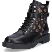 GUESS für Damen. FLFFEIELE10 Stiefeletten Fellini schwarz (38), 3 bis 5 cm, Reißverschluss, Lässig