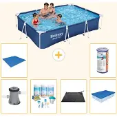 Bestway Steel Pro Rechteckig - 300x201x66 cm - 7-teilig S21562