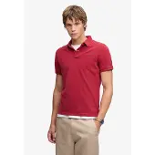Superdry für Herren. M1110452A Polo Classic Pique rot (M), Lässig, Baumwolle, Kurzarm