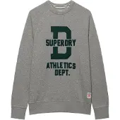 Superdry für Herren. M2014553A Graues Sweatshirt ?Felt Applique Relaxed? (M), Lässig, Baumwolle