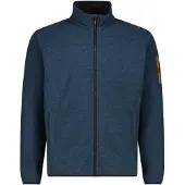 CMP - Jacket Jacquard Knitted 38H2237 - Fleecejacke Gr 56 blau