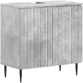 vidaXL Waschbeckenschrank ZWOLLE Betongrau 59,5 x 31,5 x 59 cm