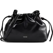 Liu Jo für Damen. AF6096-E1065 Schwarze mittelgroße Schultertasche Riccy (OSFA), Lässig, Polyester