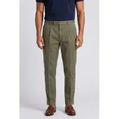 Berwich für Herren. ts0454x Chiold Hose grün (46), Lässig, Baumwolle