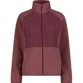 CMP Woman Wool Wool Fleece Fleece Jacket malva (H846) 36