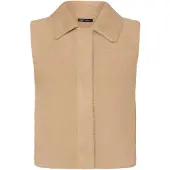 Betty Barclay Strickjacke "Strickweste mit Kragen", Damen, Gr. 38, beige, Strickjacken Strickjacke