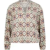 Cartoon Casual-Bluse mit Muster in Nature/Brown | Gr.: 40
