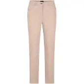 Goldner Kurzgröße: Baumwoll-Stretch Mom Jeans SARA in beige | Gr.: 25