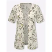 Sieh an! Shirtjacke in champagner-bedruckt | Gr.: 42