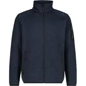 CMP MAN Fleece Jacket titanio-nero (00TZ) 48
