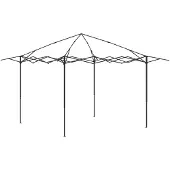 vidaXL Pavillon ohne Seitenwand 4 x 4 m Hellgrau und Anthrazit
